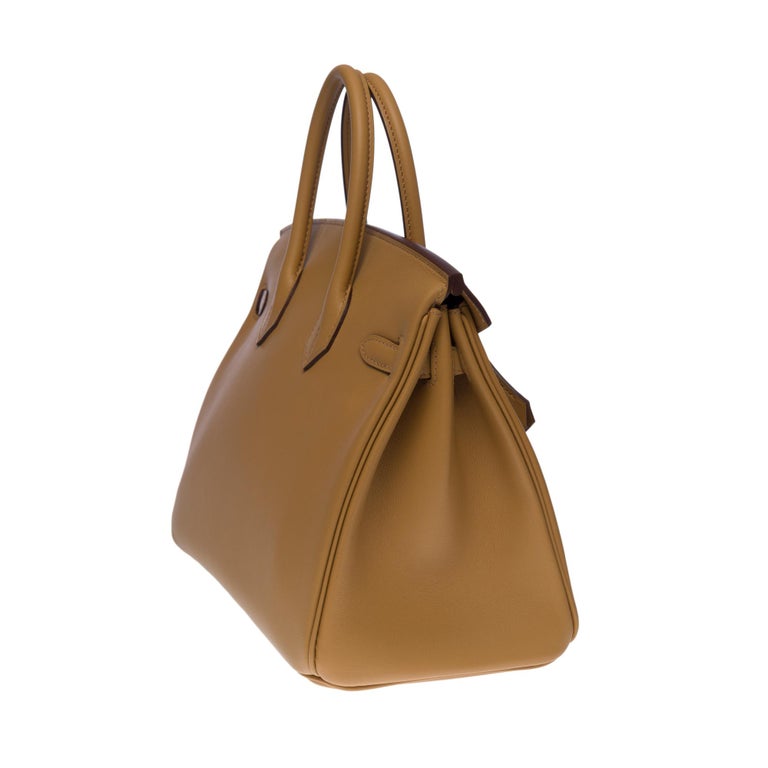 Women's  Fantastic Hermes Birkin 25cm handbag Biscuit In & Out Limited Edition Swift PHW For Sale