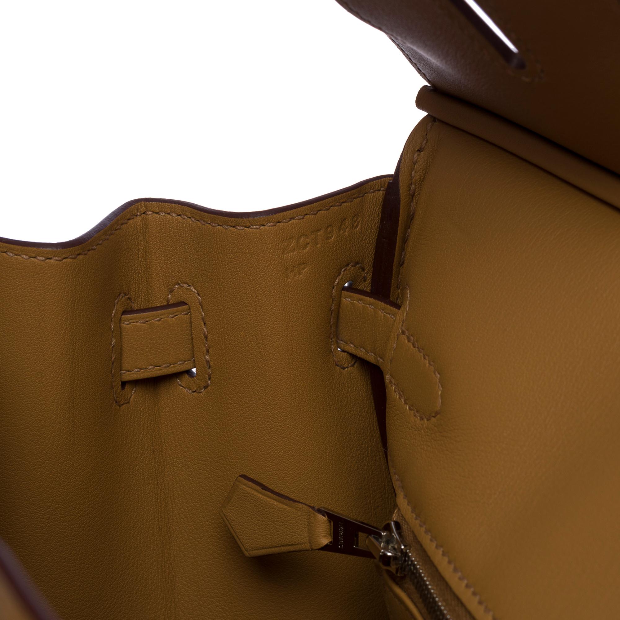  Fantastique sac à main Hermès Birkin 25cm Biscuit In & Out Édition Limitée PHW 2