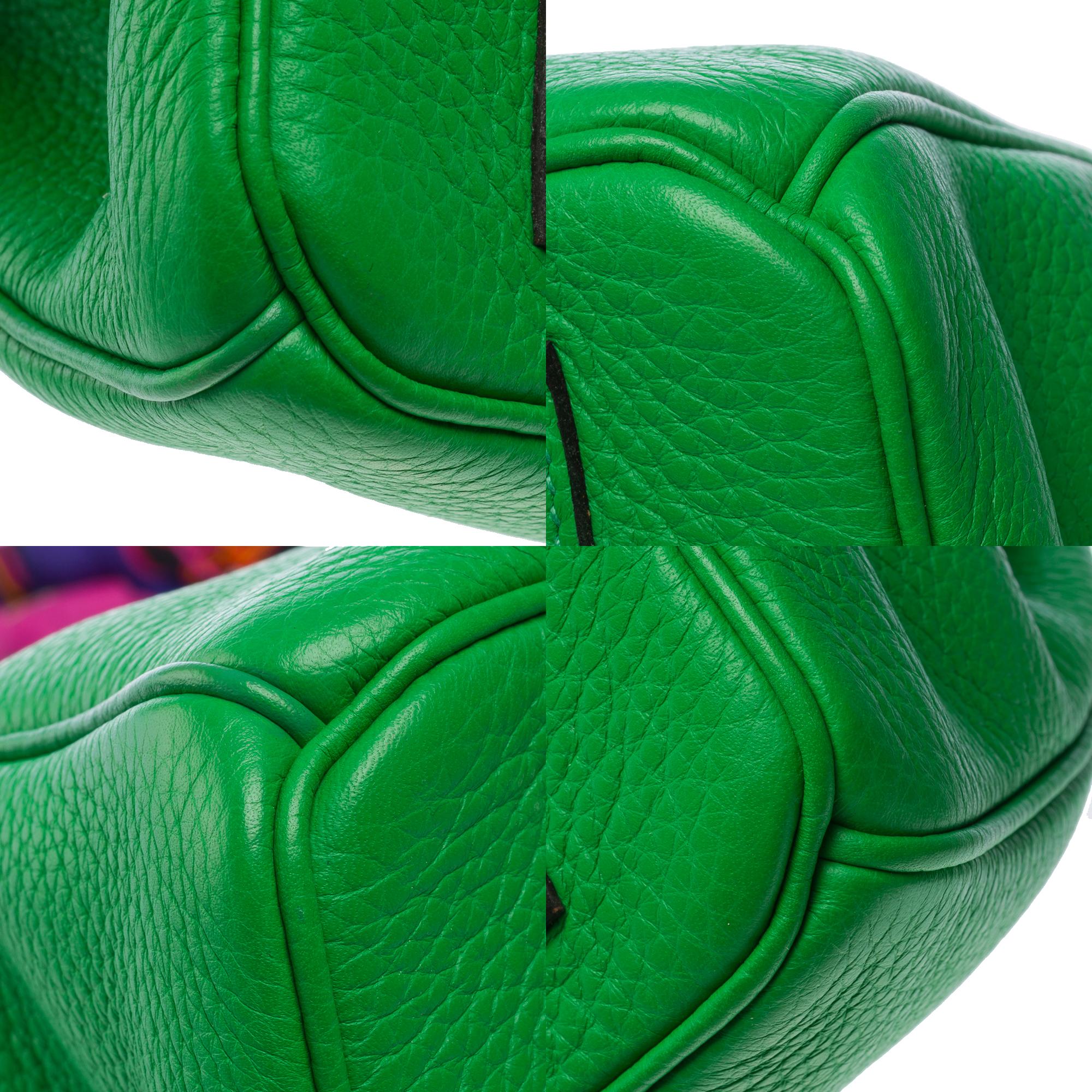 Fantastic Hermès Birkin 35 handbag in Green Bamboo Togo leather, SHW 6