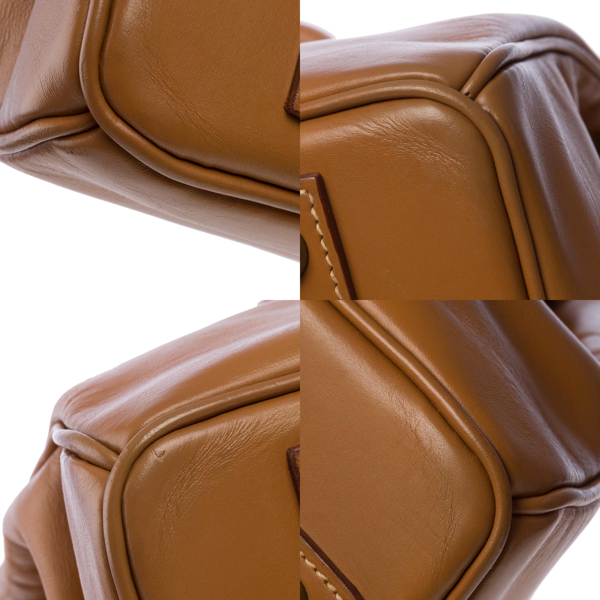 Fantastic Hermes Birkin 40 handbag in Camel (Gold) Chamonix leather, GHW For Sale 6
