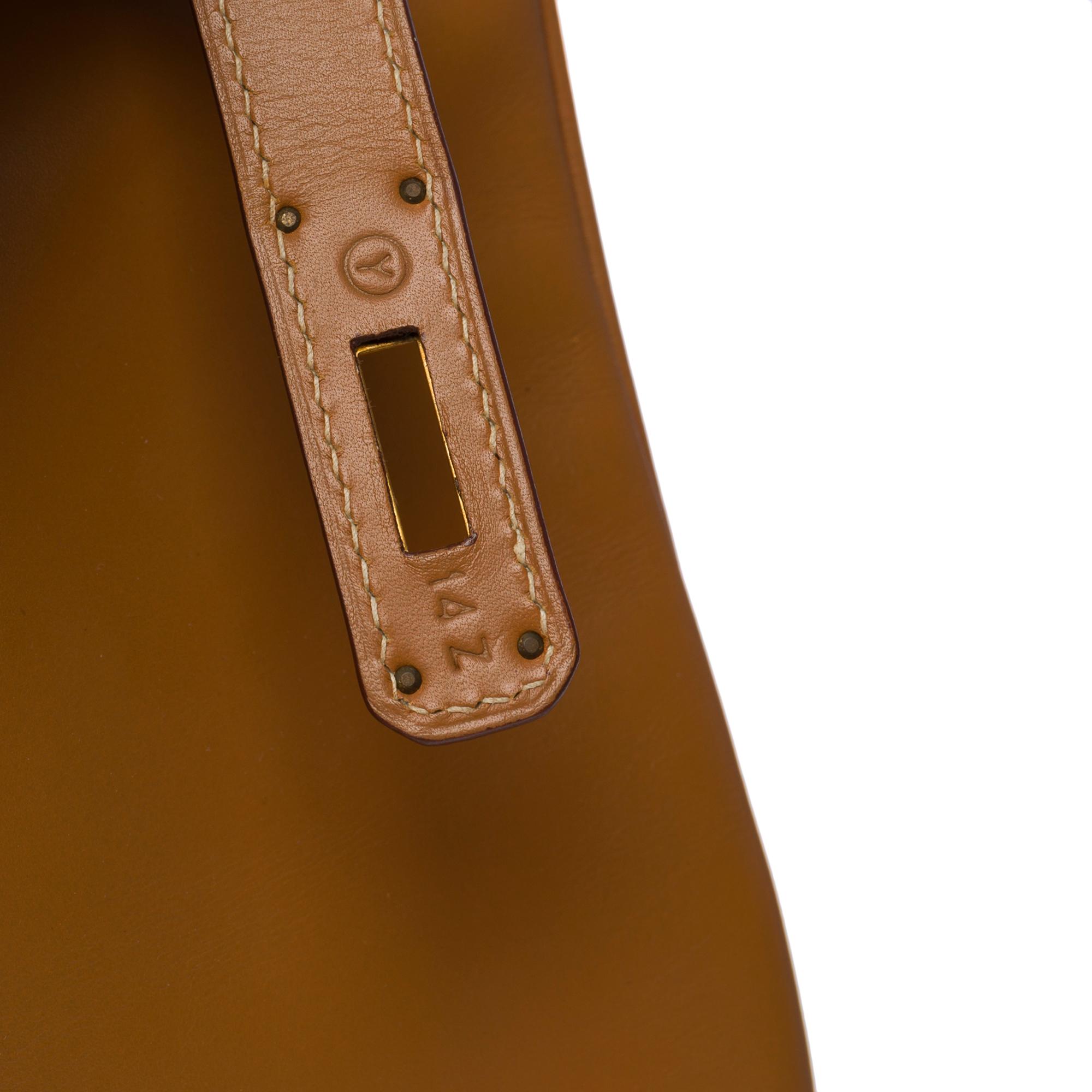 Fantastique sac à main Hermes Birkin 40 en cuir Chamonix Camel (Gold), GHW en vente 2