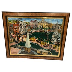 Retro Fantastic Highly Detailed Large Painting by Julian Rockmore