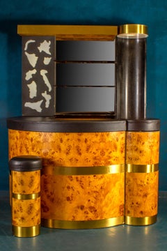 Fantastic Italian Design Cocktail Bar Set 1970' in the Manner of Willy Rizzo