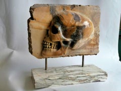 Fantastic Italian Sculpture "Skull" Beginning 20th Century