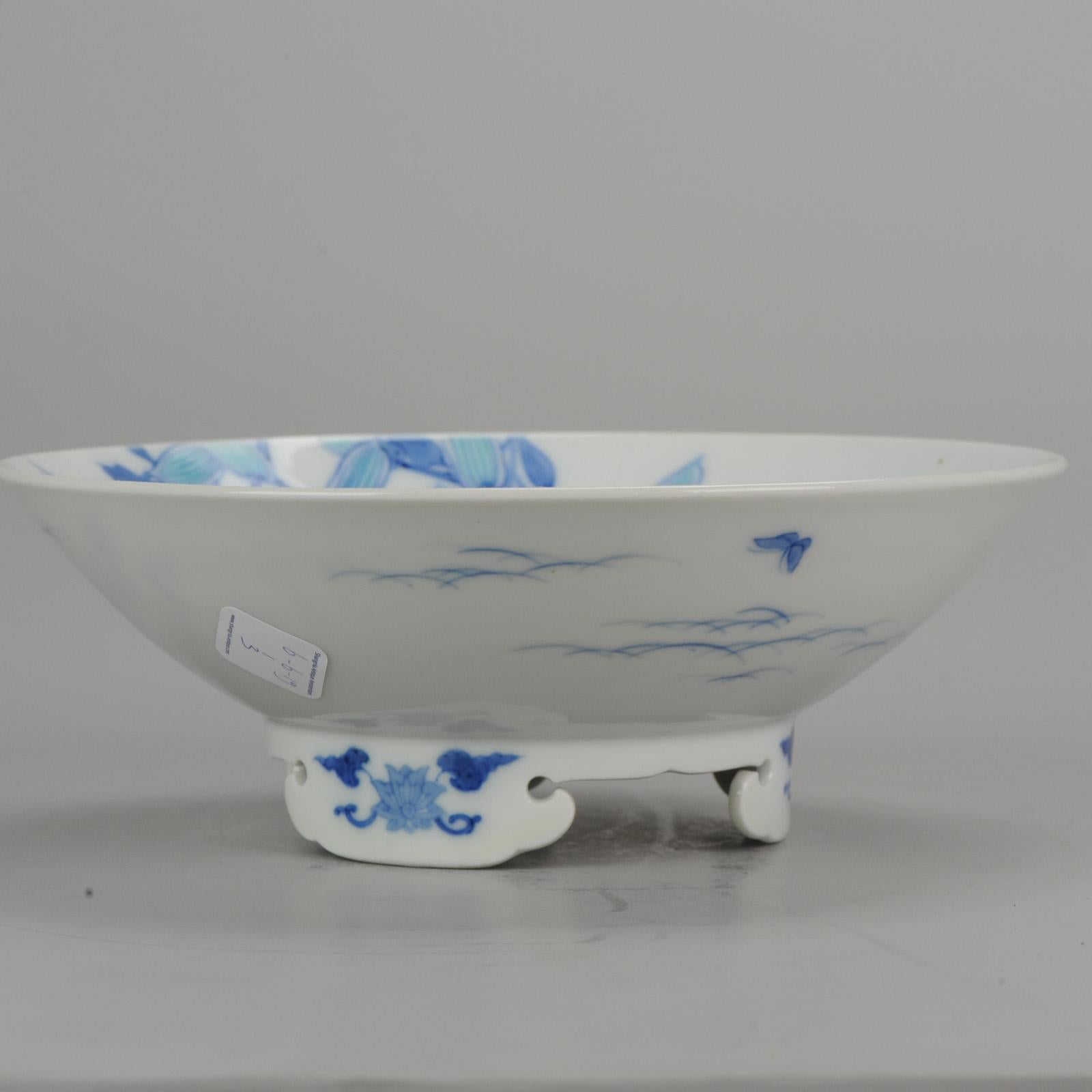 Fantastic Japanese Porcelain Bowl Nabeshima Flowers Japan Marked Base For Sale 3