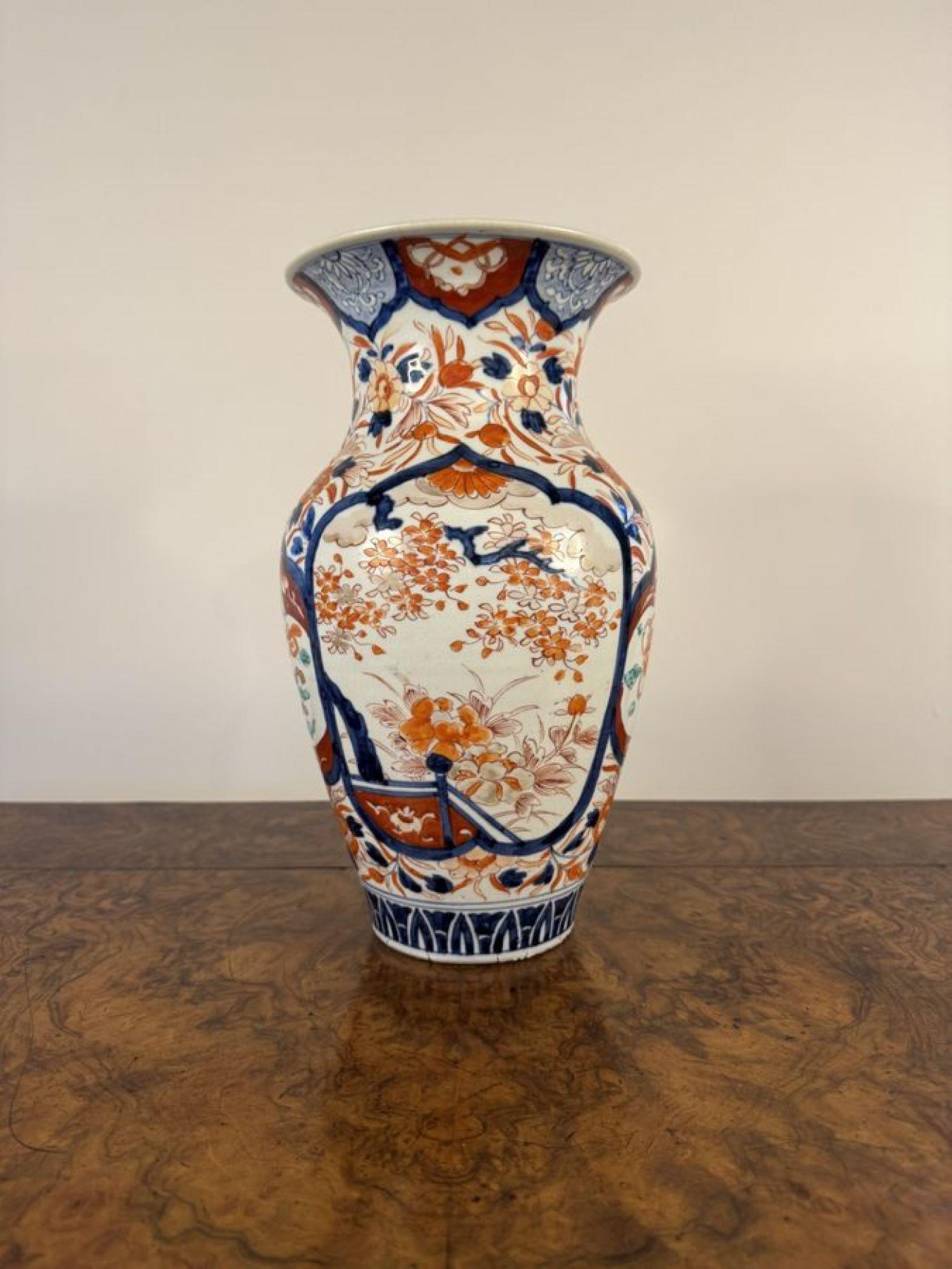 Fantastisches, großes Paar antiker japanischer Imari-Vasen aus Japan im Zustand „Gut“ im Angebot in Ipswich, GB