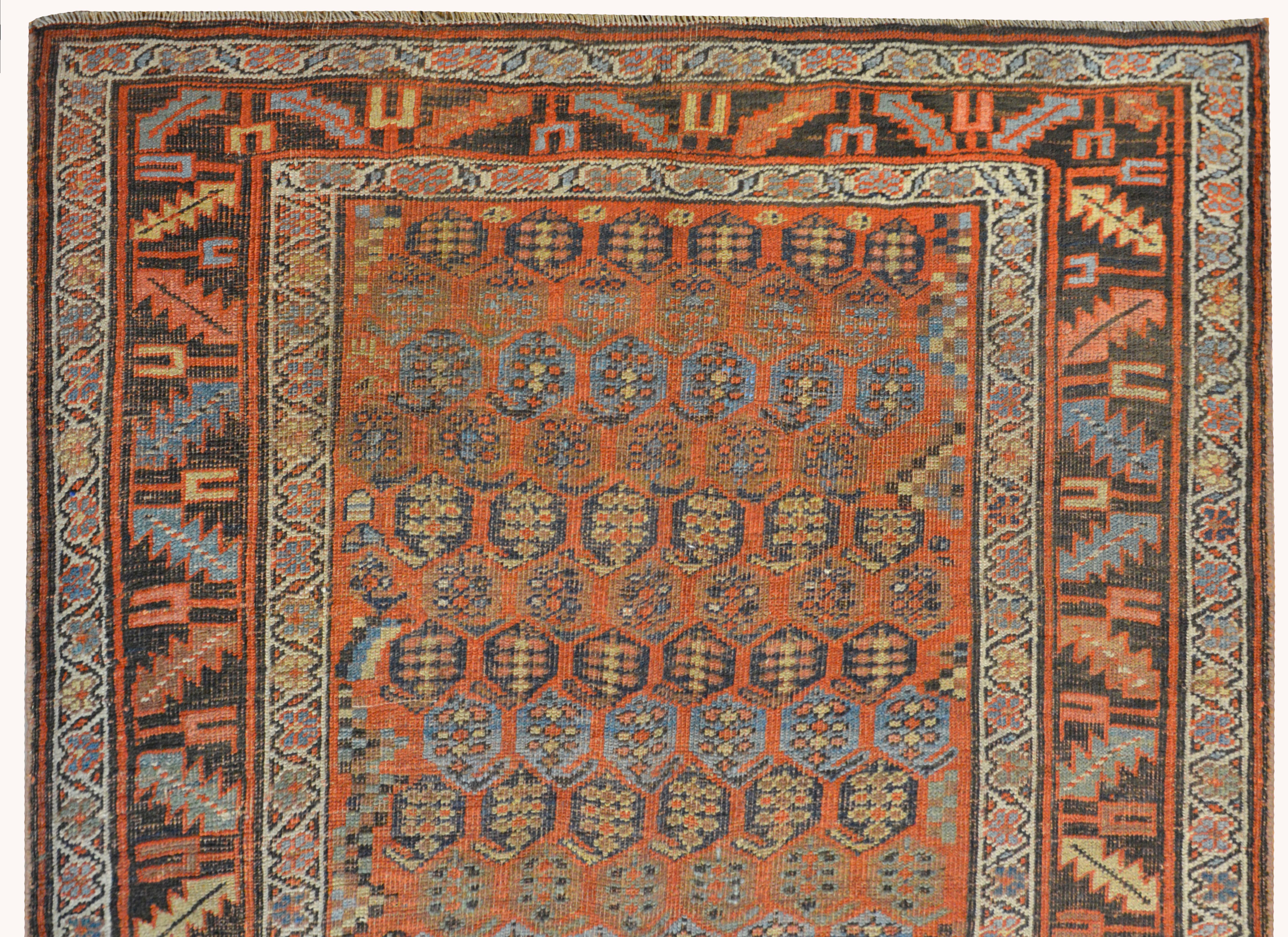 Fantastischer Bidjar-Teppich aus dem späten 19. (Wolle) im Angebot