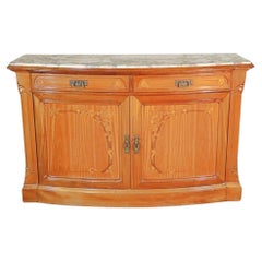 Fantastique buffet Directoire Maison Krieger of Paris avec plateau en marbre