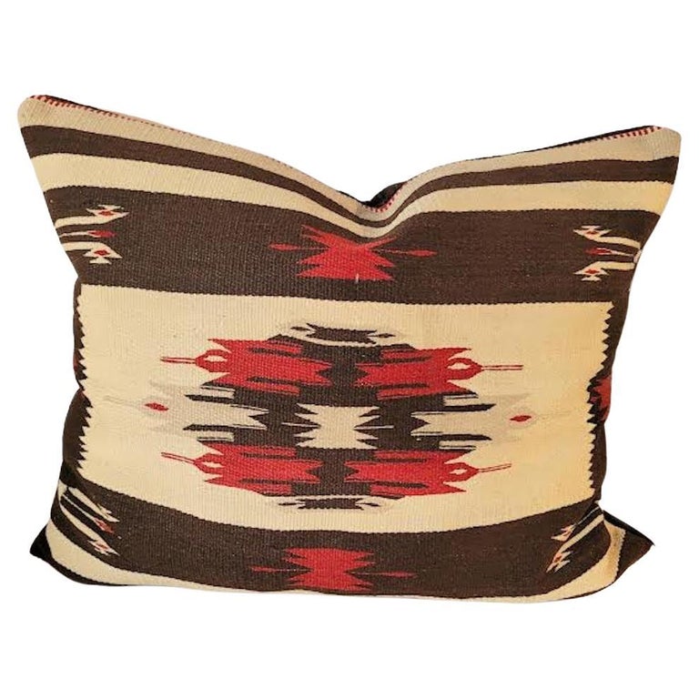 Fantastic Mexican/American Indian Weaving Pillow For Sale