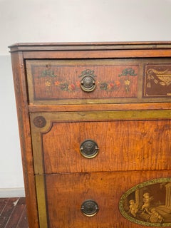 Fantastic Mid Century Painted Tall Dresser