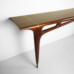 Fantástica consola modernista mexicana de mediados de siglo de Eugenio Escudero