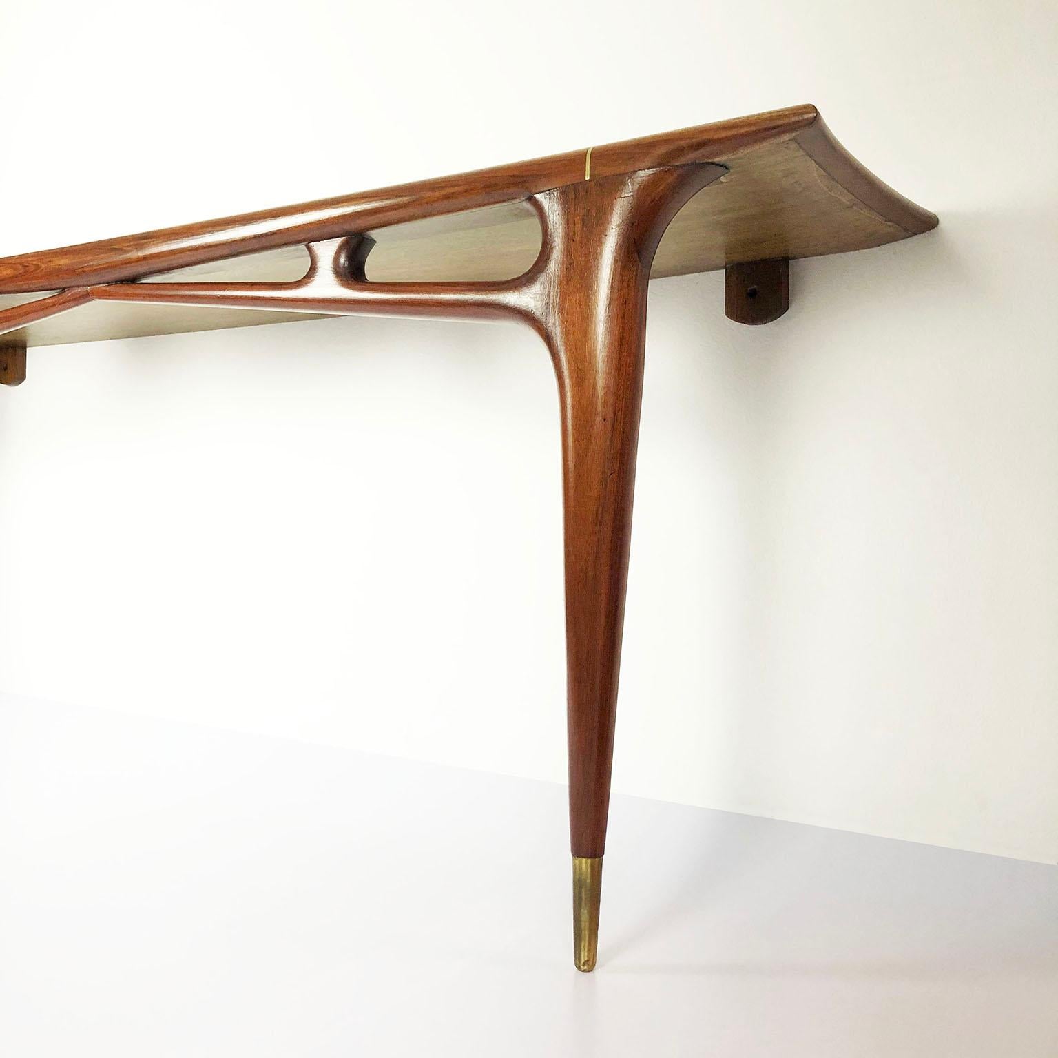 Mid-Century Modern Fantastic Midcentury Mexican Modernist Console by Eugenio Escudero For Sale