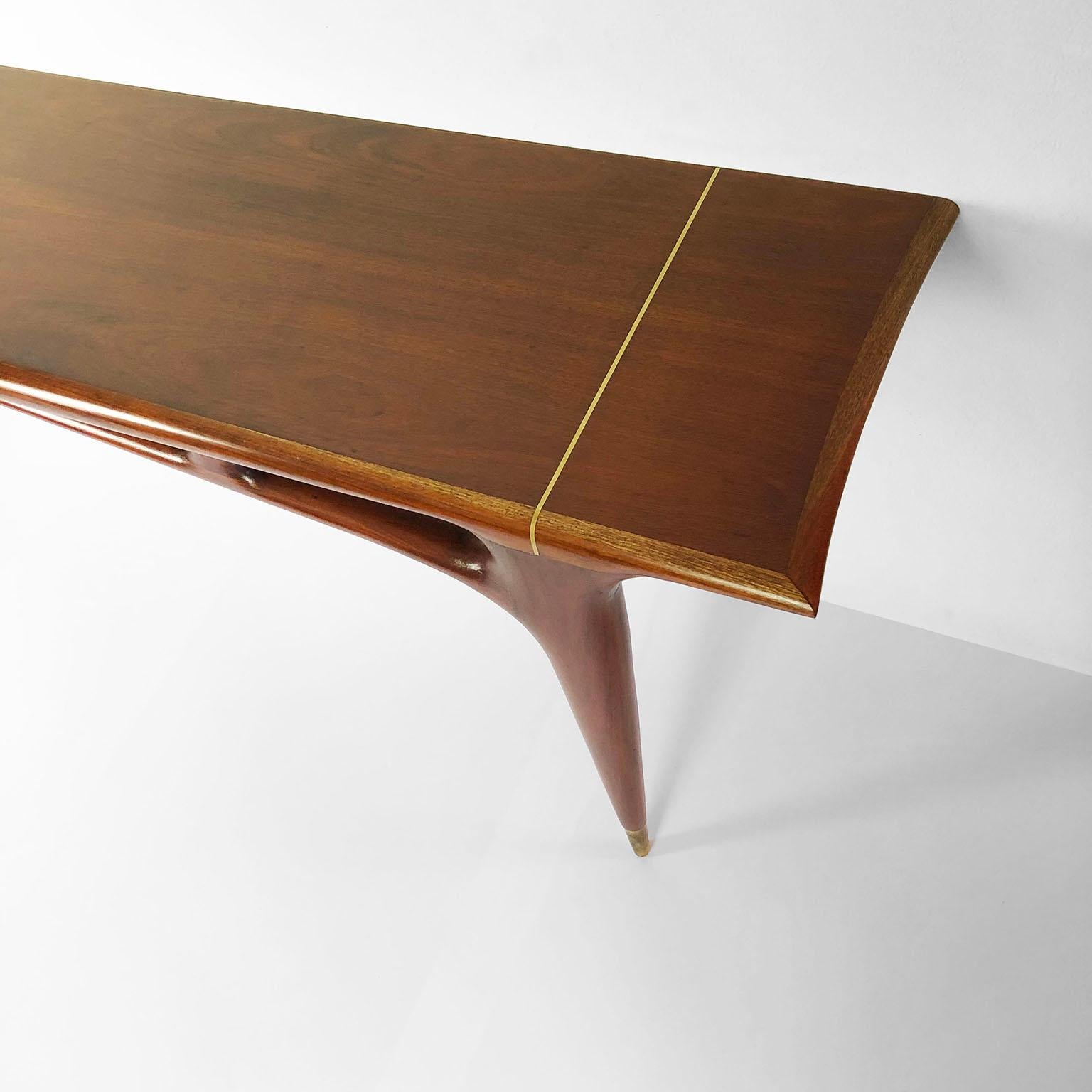 Mid-20th Century Fantastic Midcentury Mexican Modernist Console by Eugenio Escudero For Sale