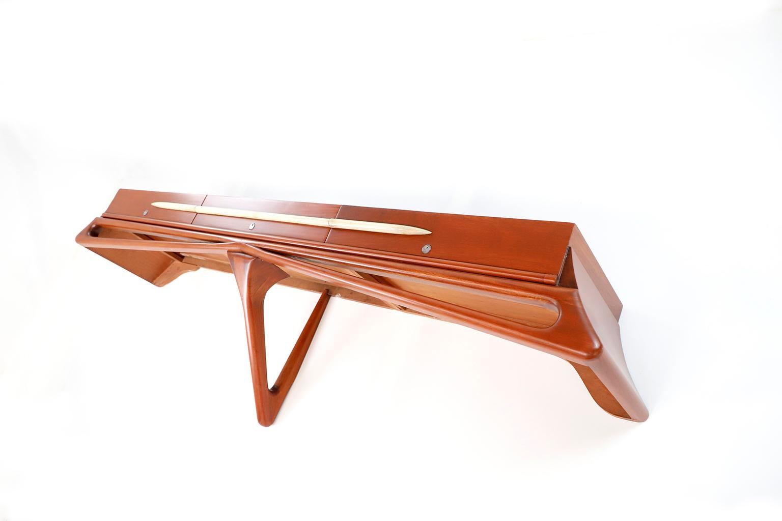 Mid-20th Century Fantastic Midcentury Mexican Modernist Console by Eugenio Escudero For Sale