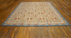 Fantastic Multicolor Star Shape Pattern Contemporary Handmade Cotton Hooked Rug