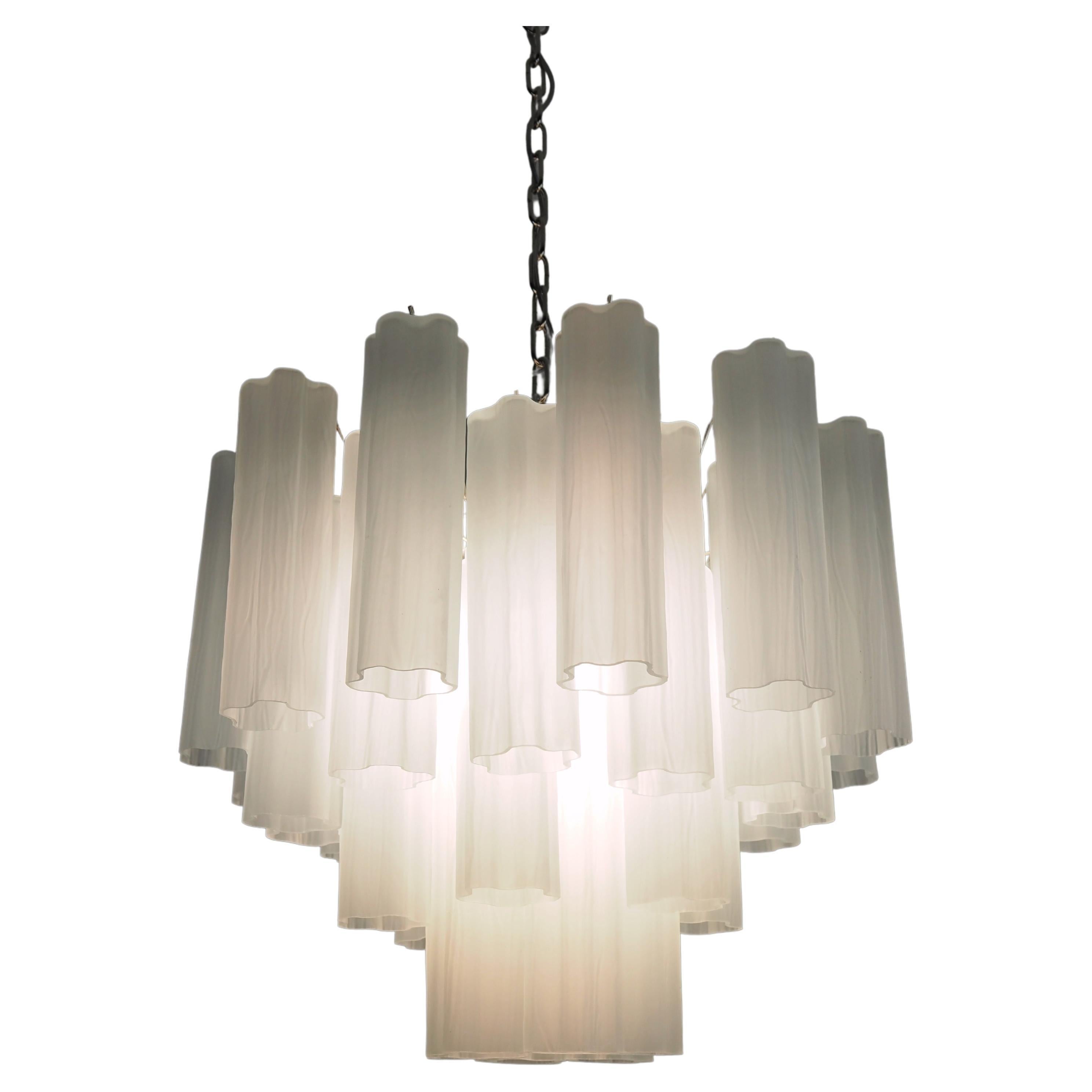 Glass Tube Chandelier by Bakalowits at 1stDibs