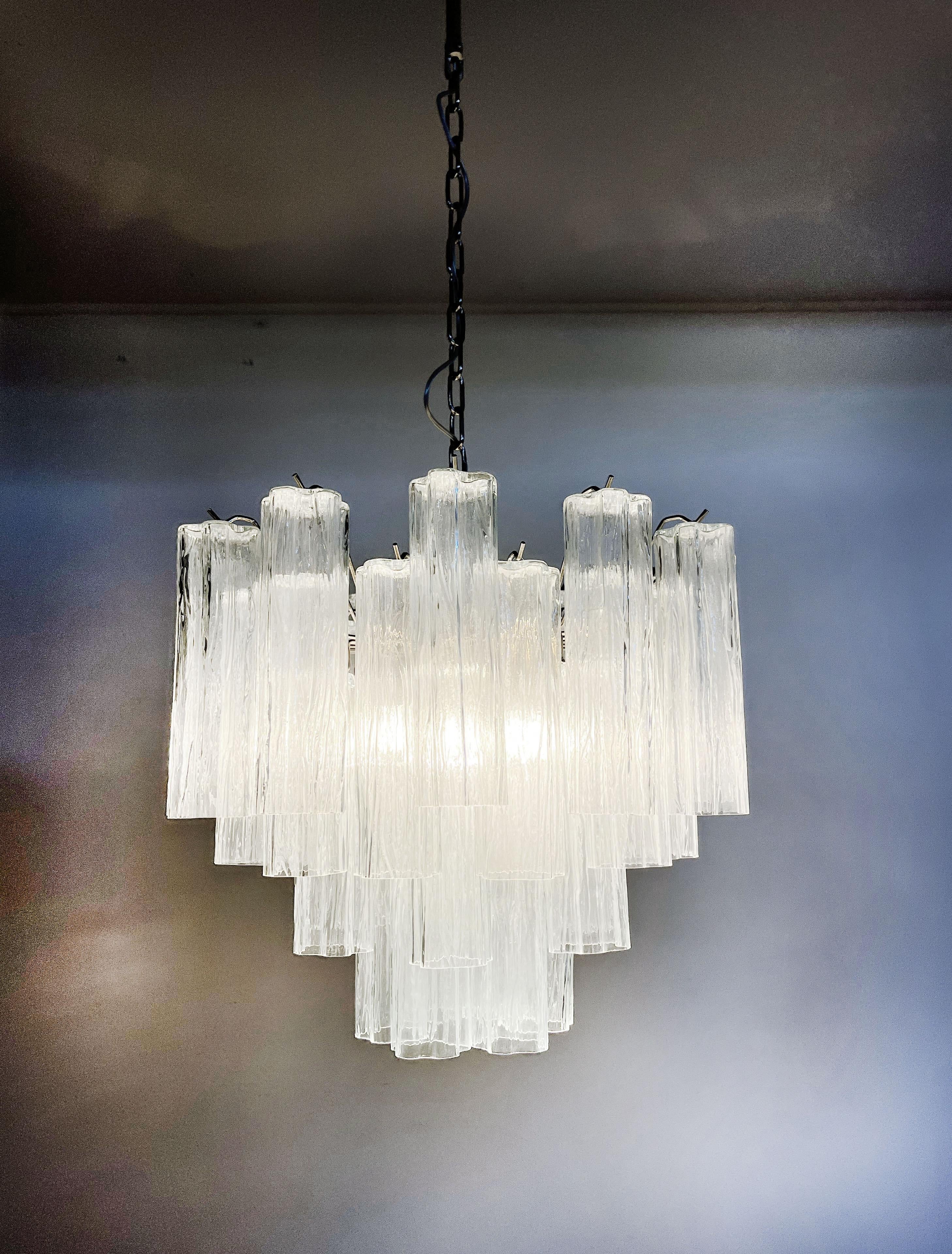 Fantastique lustre tube en verre de Murano, 36 tubes en vente 5