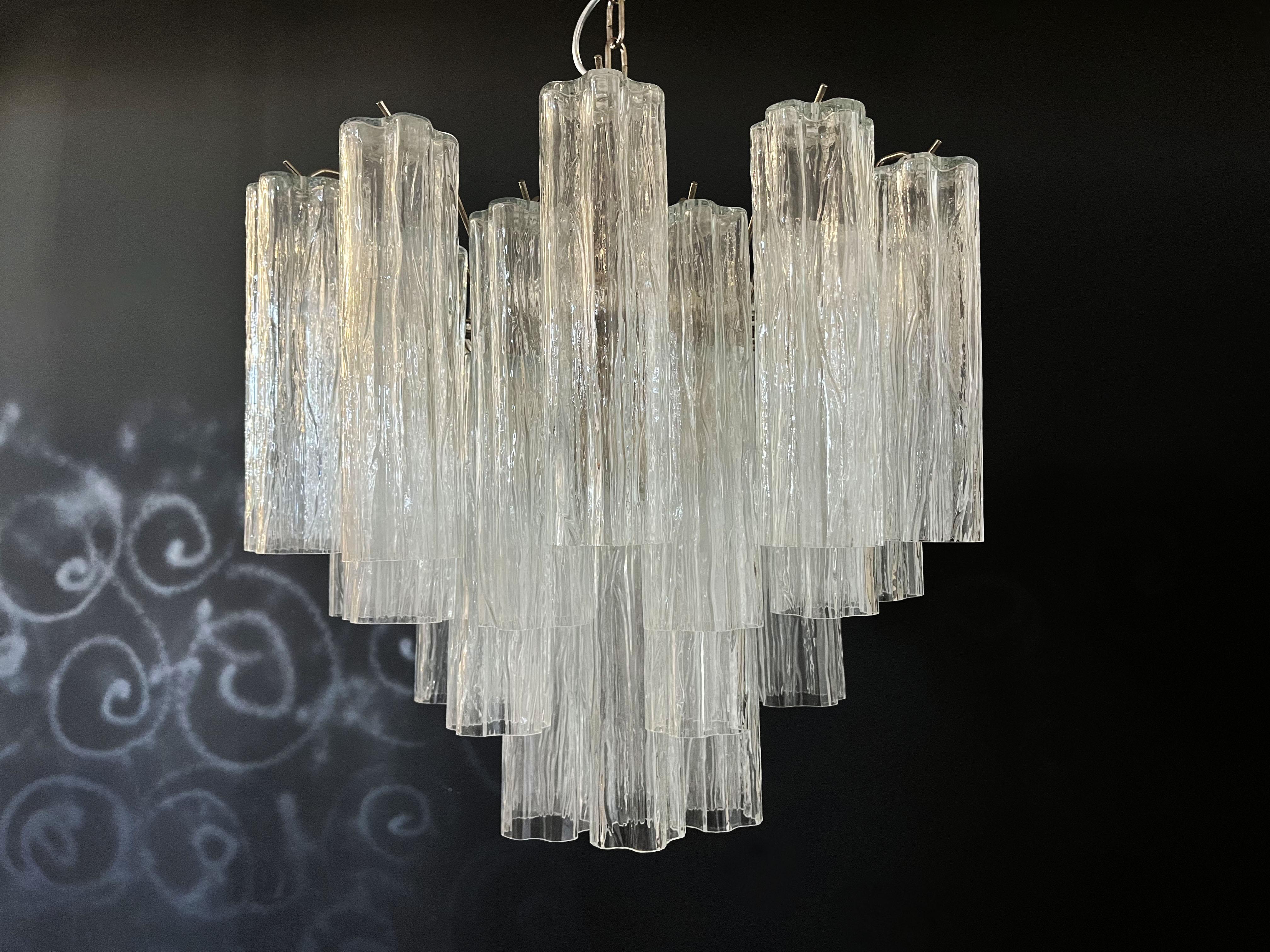 Fantastique lustre tube en verre de Murano, 36 tubes en vente 7
