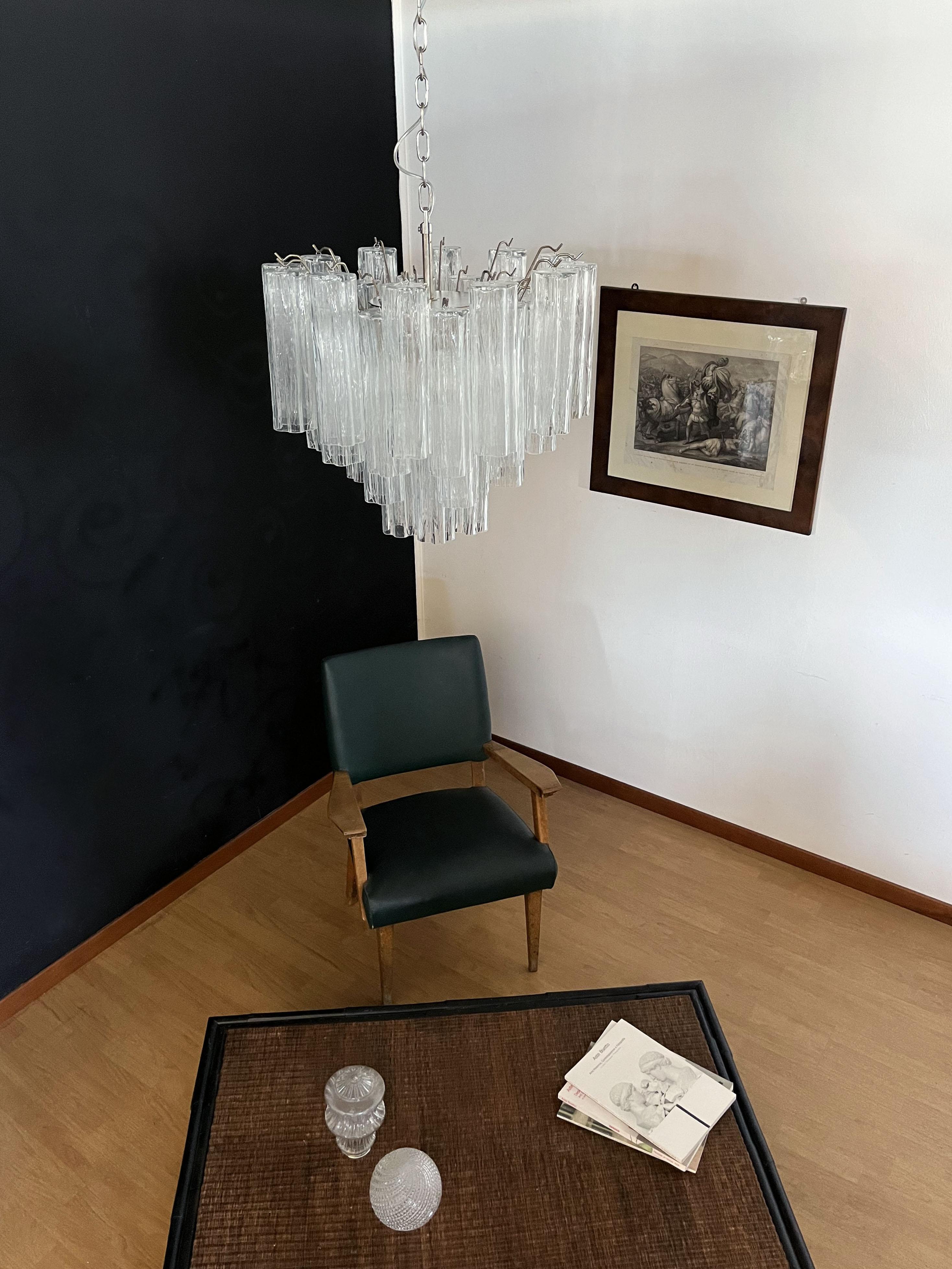 Fantastique lustre tube en verre de Murano, 36 tubes en vente 9