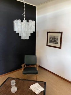 Fantastic Murano Glass Tube Chandelier, 36 Glass Tube