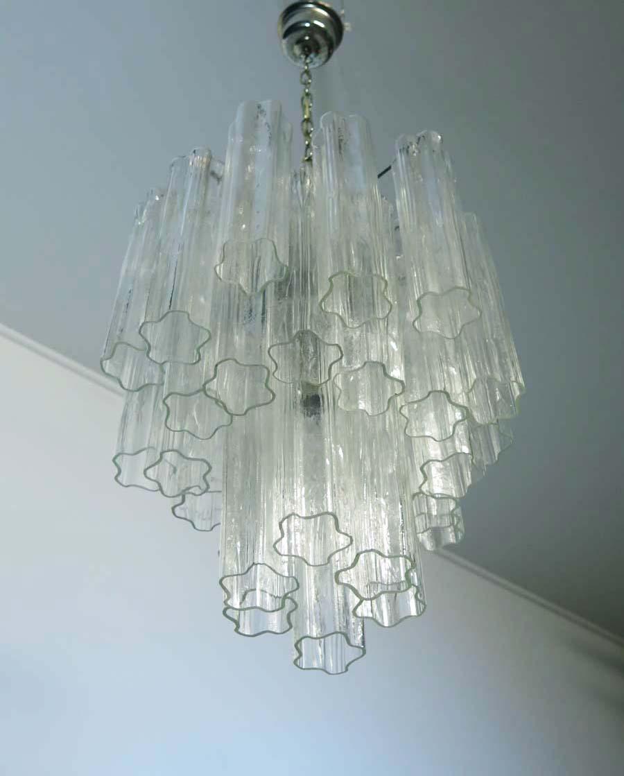 vintage glass tube chandelier