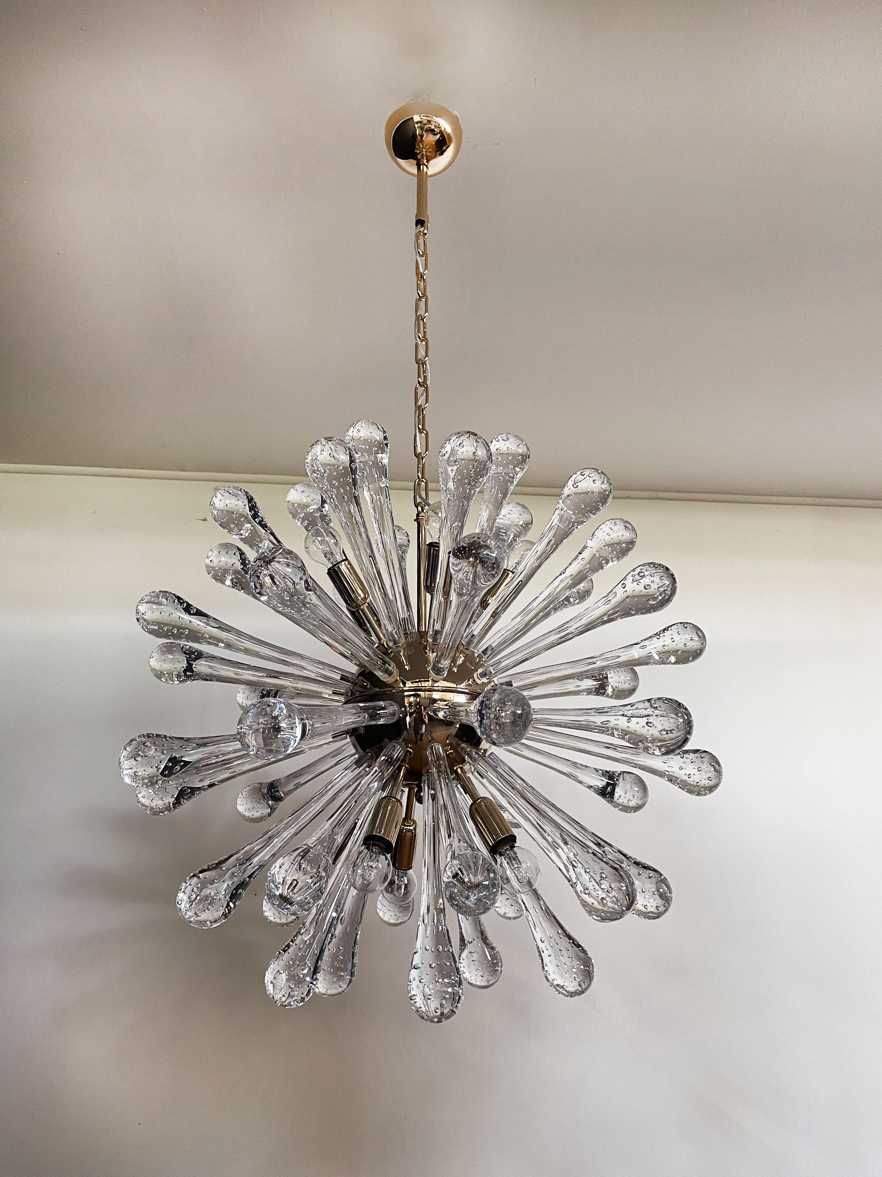 Blown Glass Fantastic Murano Sputnik Chandelier For Sale