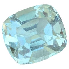 Fantastique pierre précieuse aigue-marine taille naturelle de 6,05 carats de qualité pierre précieuse 