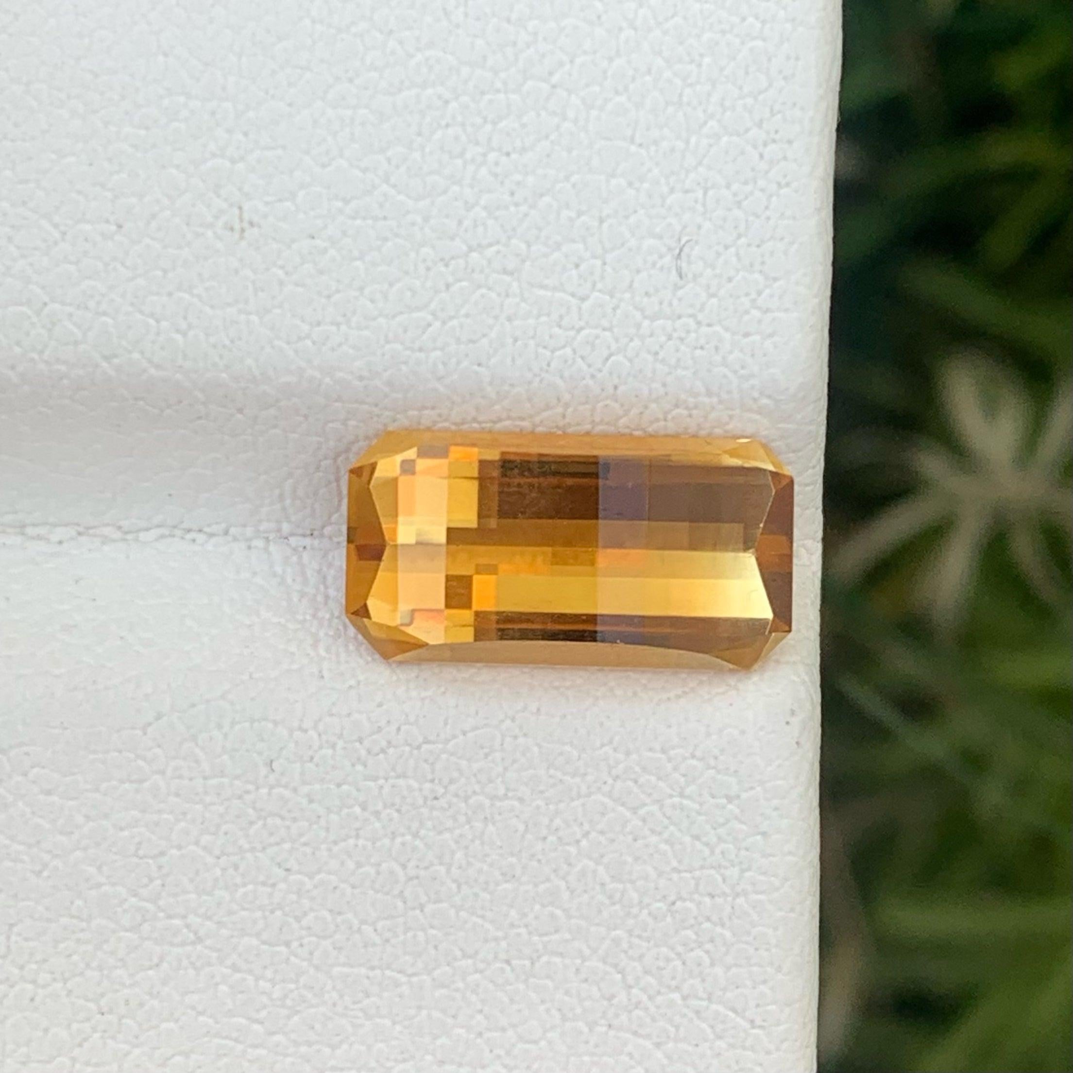 Mixed Cut Fantastic Natural Cut Citrine Gemstone 3.20 Carats Citrine Jewelry Citrine Ring For Sale
