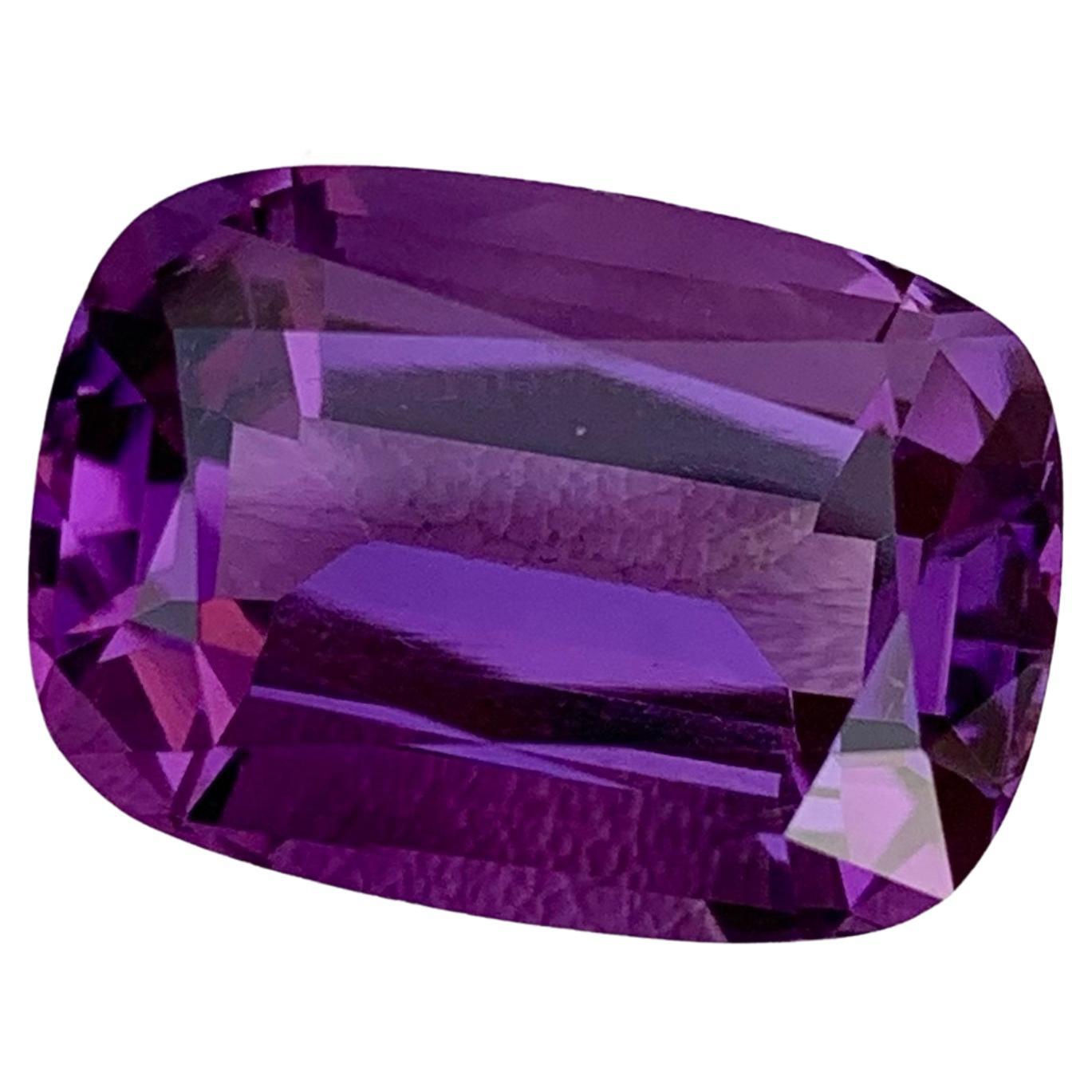 Fantastic Natural Deep Purple Amethyst Stone, 9.80 Carats 