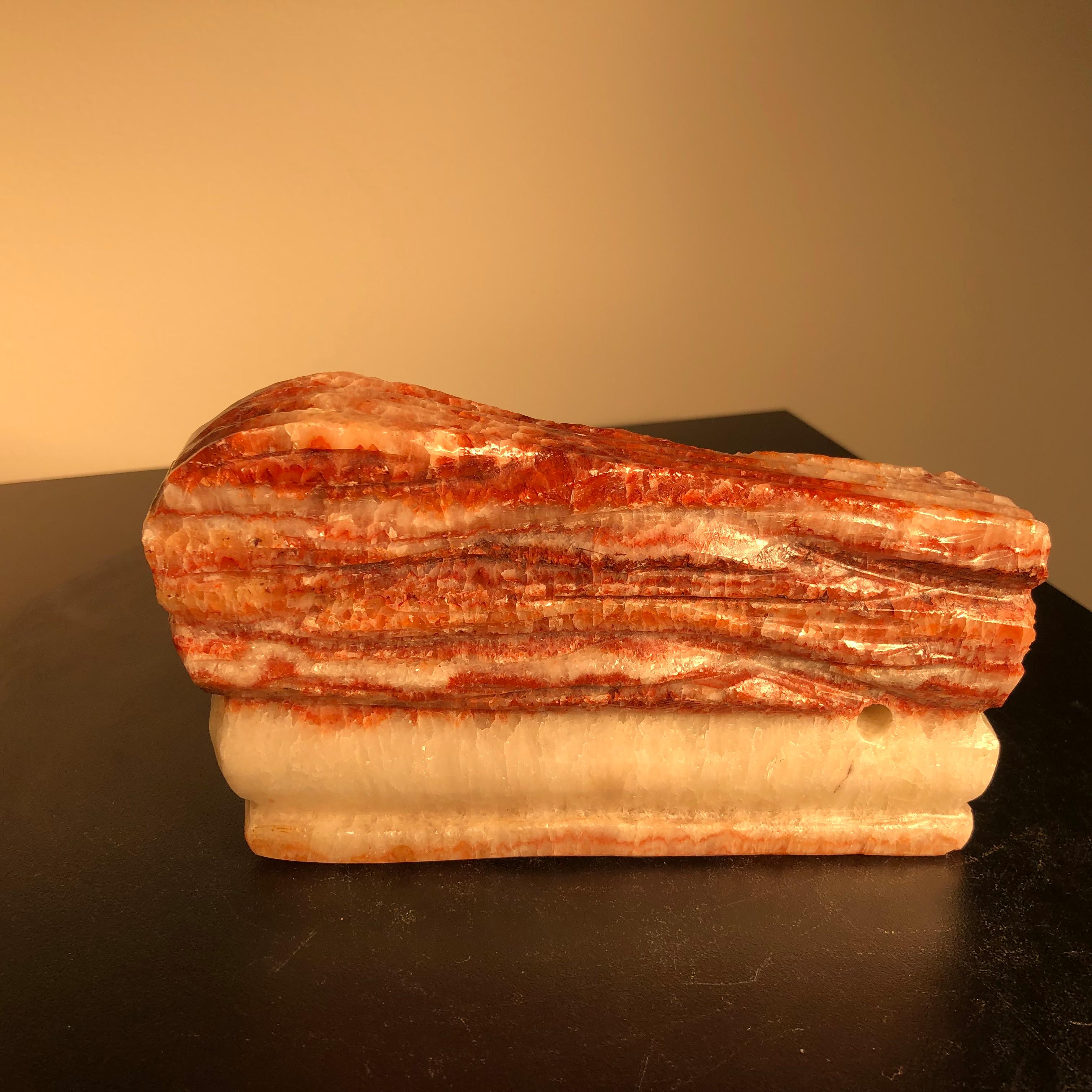 Fantastic Natural Red Meat Stone Scholar Rock Viewing Stone Real Thing 6