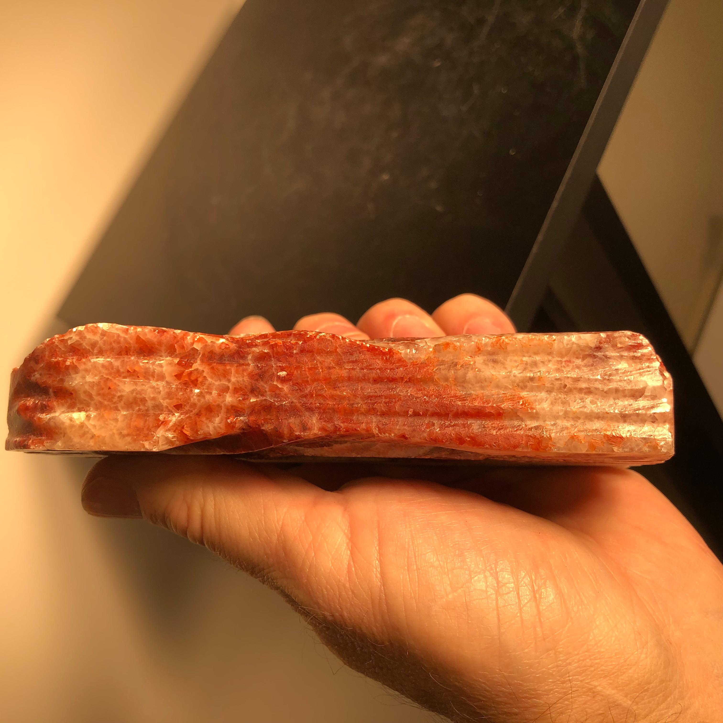 Fantastic Natural Red Meat Stone Scholar Rock Viewing Stone Real Thing 10