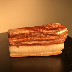 Fantastic Natural Red Meat Stone Scholar Rock Viewing Stone Real Thing