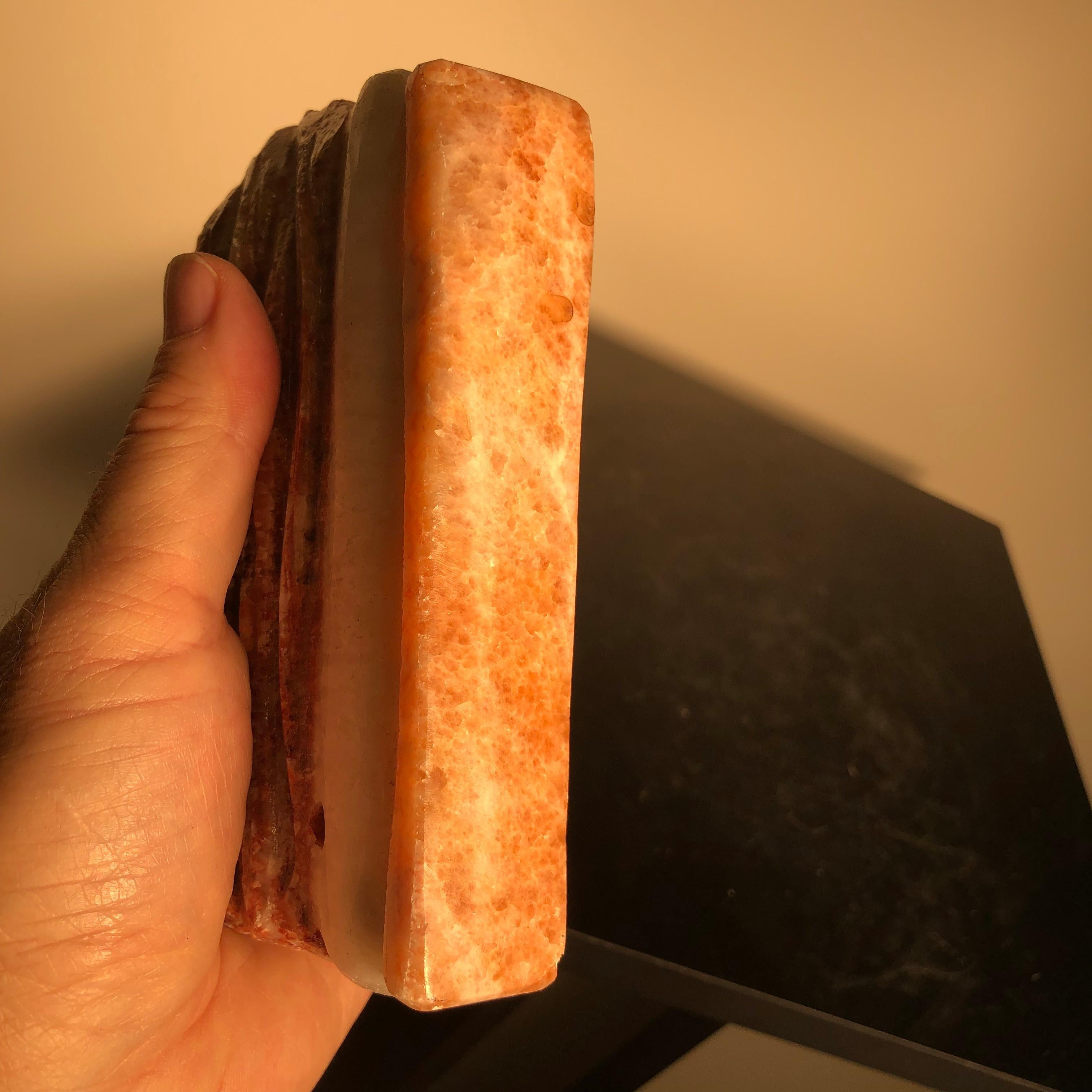 Fantastic Natural Red Meat Stone Scholar Rock Viewing Stone Real Thing 3