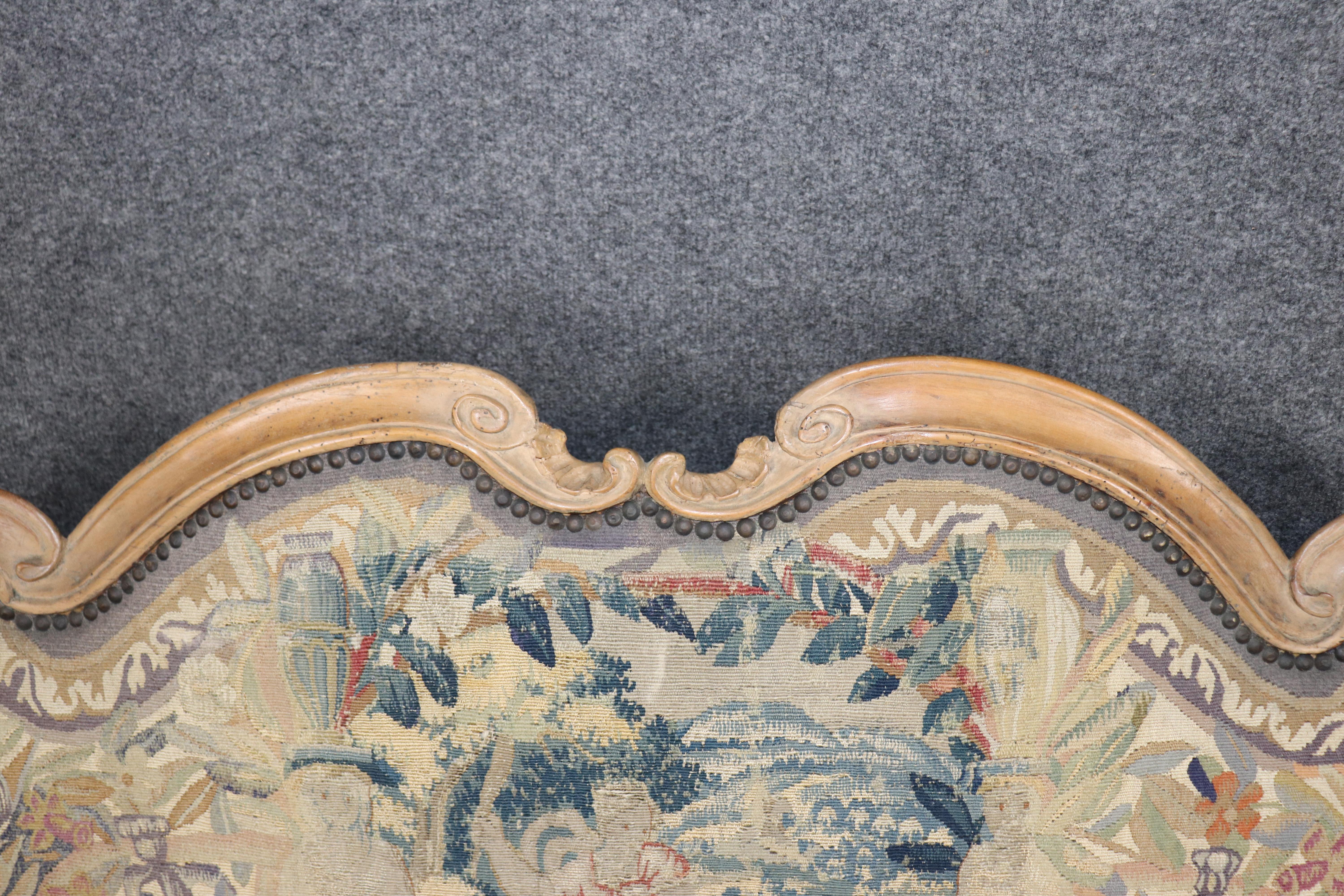 Fantastische Needlepoint gepolstert venezianischen oder italienischen Louis XV Style Settee im Angebot 6