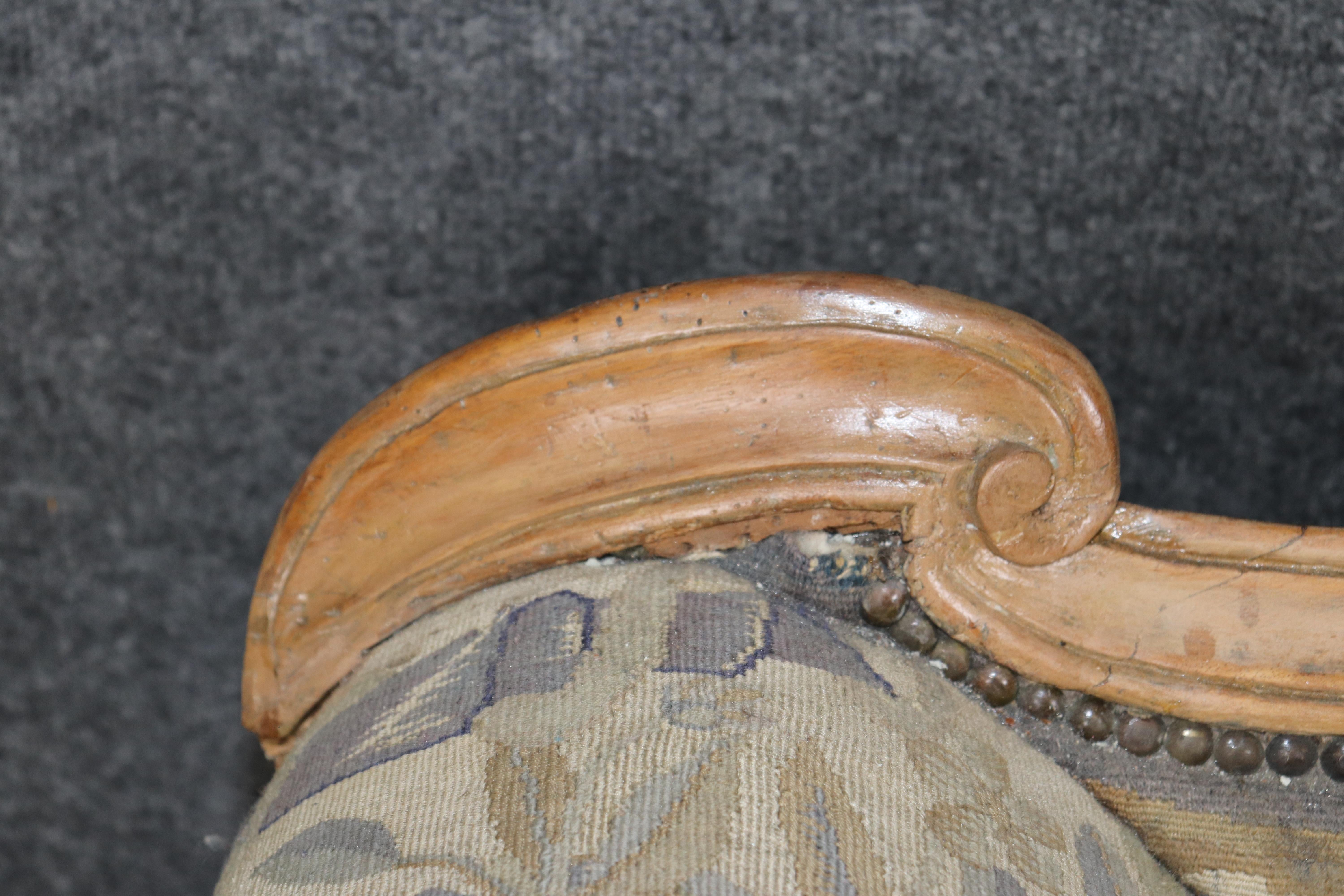 Fantastische Needlepoint gepolstert venezianischen oder italienischen Louis XV Style Settee im Angebot 7