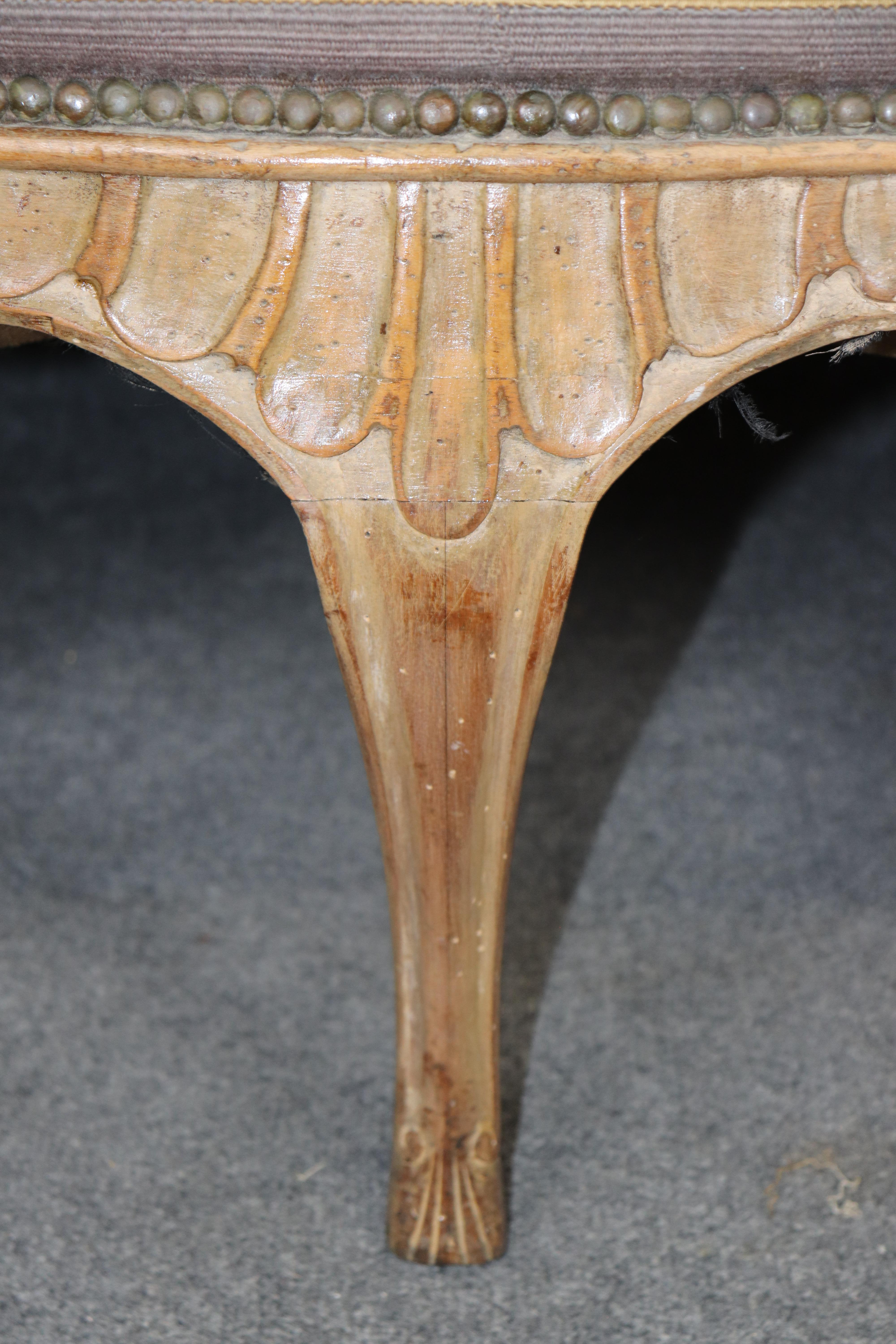 Fantastische Needlepoint gepolstert venezianischen oder italienischen Louis XV Style Settee im Angebot 1