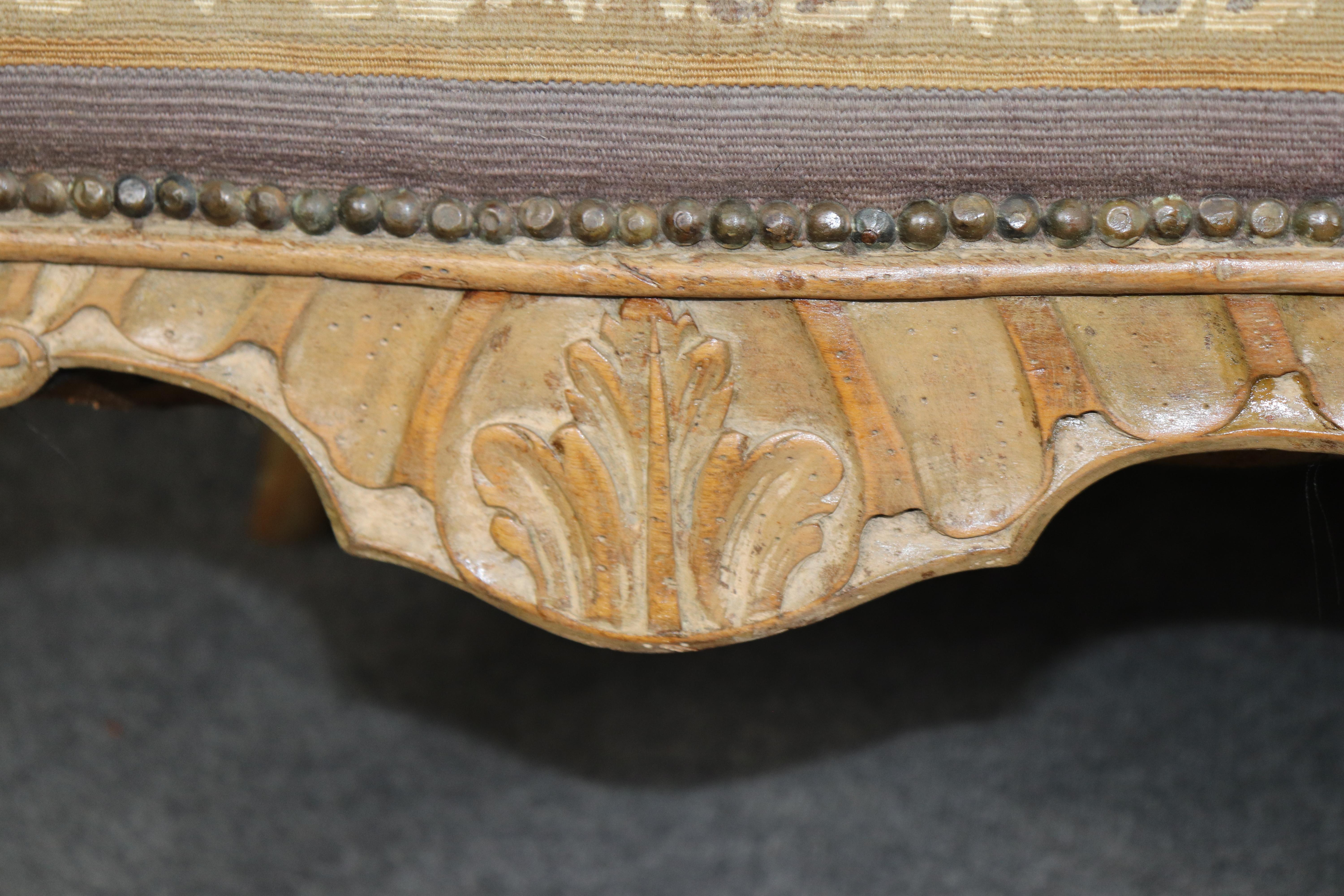 Fantastische Needlepoint gepolstert venezianischen oder italienischen Louis XV Style Settee im Angebot 2