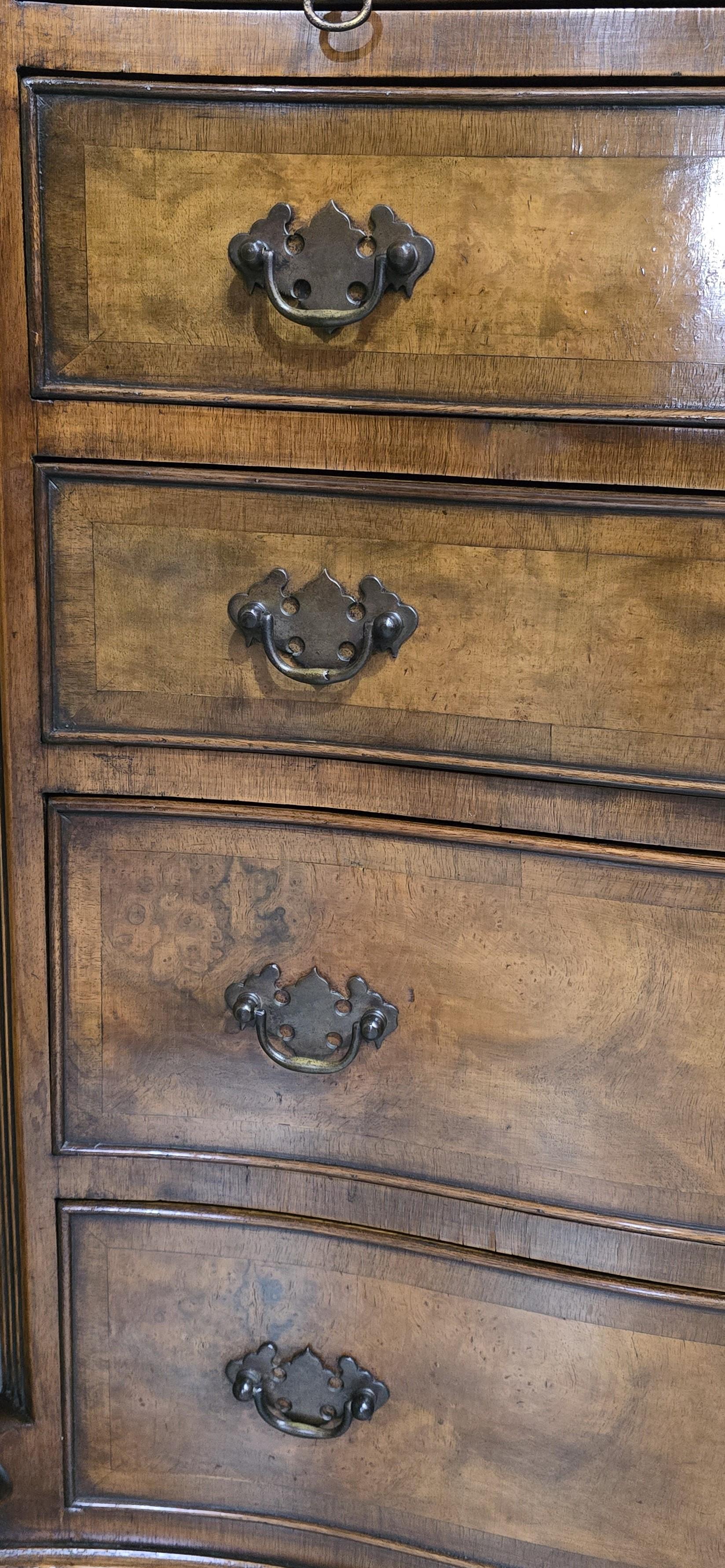 Fantastic Pair Burr Walnut Chests of Drawers For Sale 4