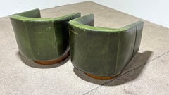 Fantastisches Paar "Bianca" Leder-Drehstühle