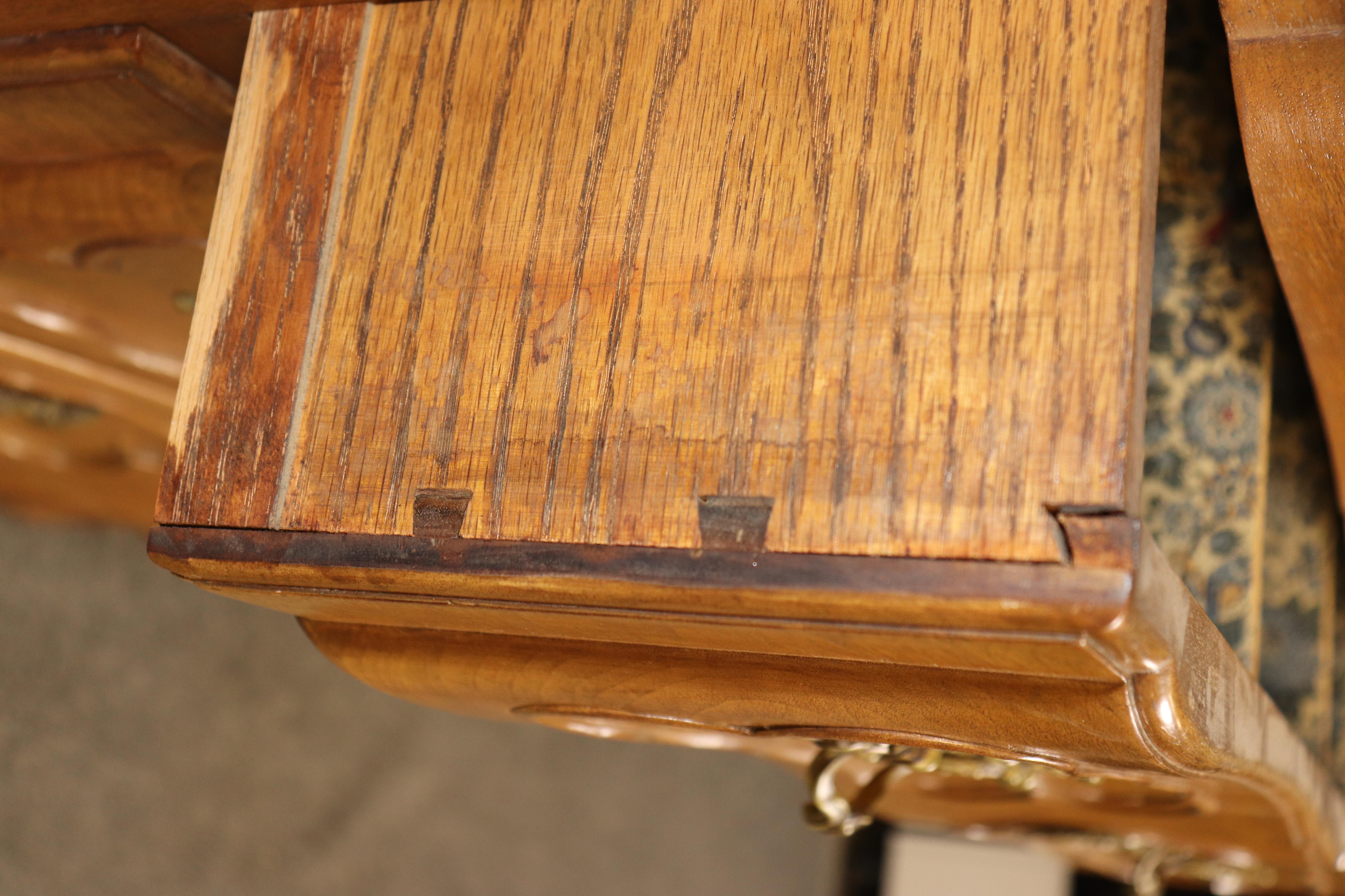Fantastic Pair of French Marble Top Walnut French Commodes or Dressers For Sale 6