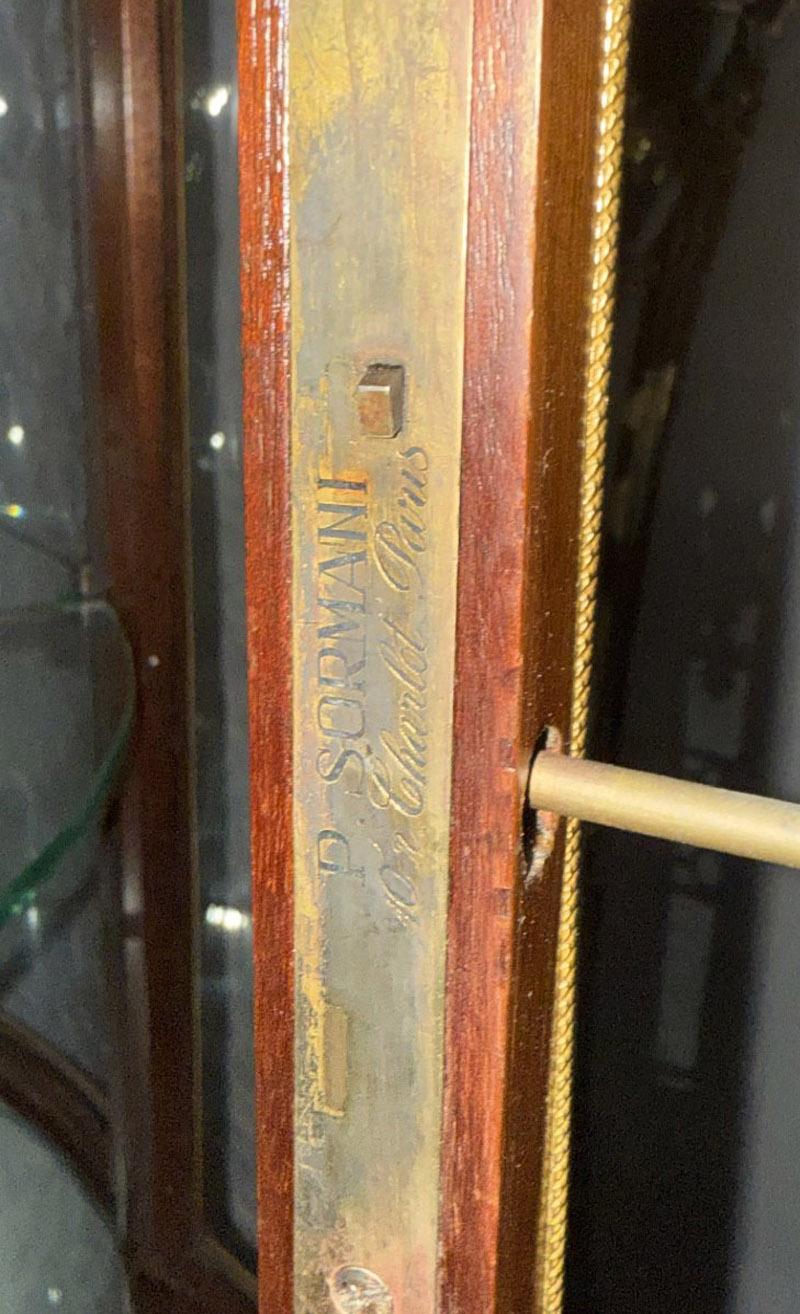 Bronzo Fantastica coppia di vetrine con montatura in bronzo dorato del tardo XIX secolo di Paul Sormani in vendita