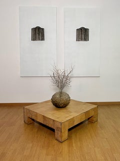 Fantástico par de apliques de tubo de cristal de Murano - 5 tubos de cristal ahumado