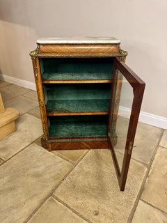 Fantastic quality 19th century marble topped pier cabinet