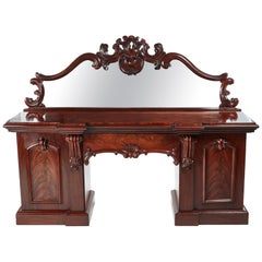 Fantastic Antique 19th Century Victorian Carved Mahogany Sideboard