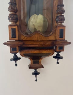 Fantastic quality antique 19th century walnut wall clock