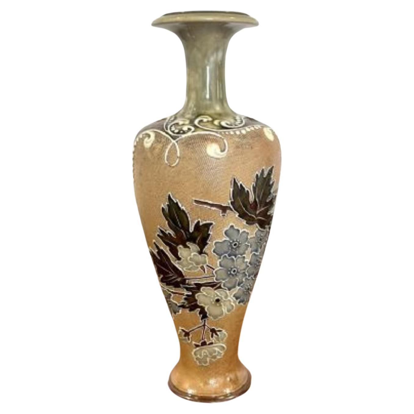 Fantastic quality antique Doulton vase  For Sale