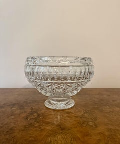 Fantastic quality antique Edwardian cut glass fruit bowl