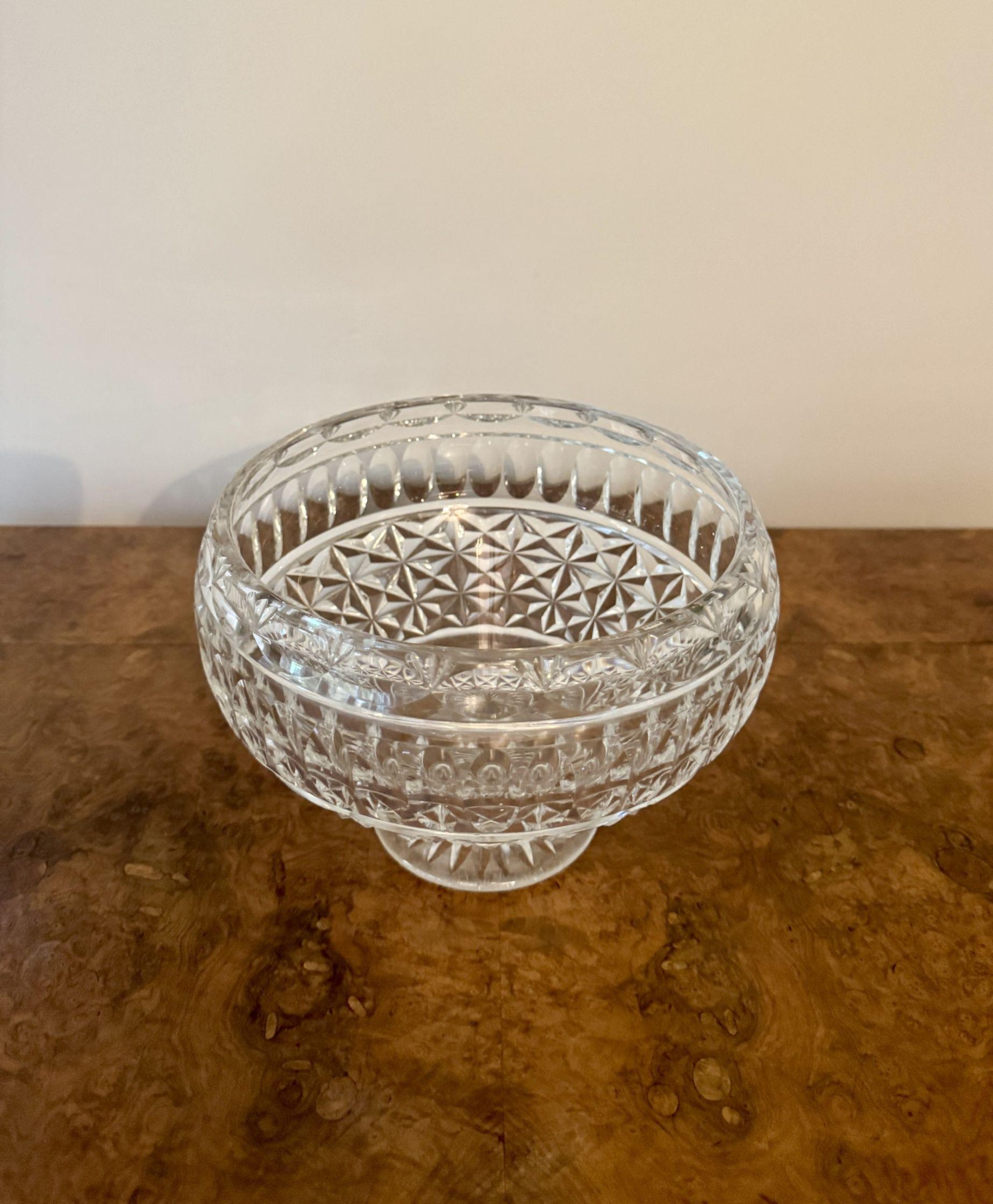 Fantastische Qualität antike Edwardian geschliffenem Glas Obstschale im Zustand „Gut“ im Angebot in Ipswich, GB