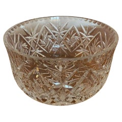 Fantastic Quality Antique Edwardian Cut Glass Fruit Bowl