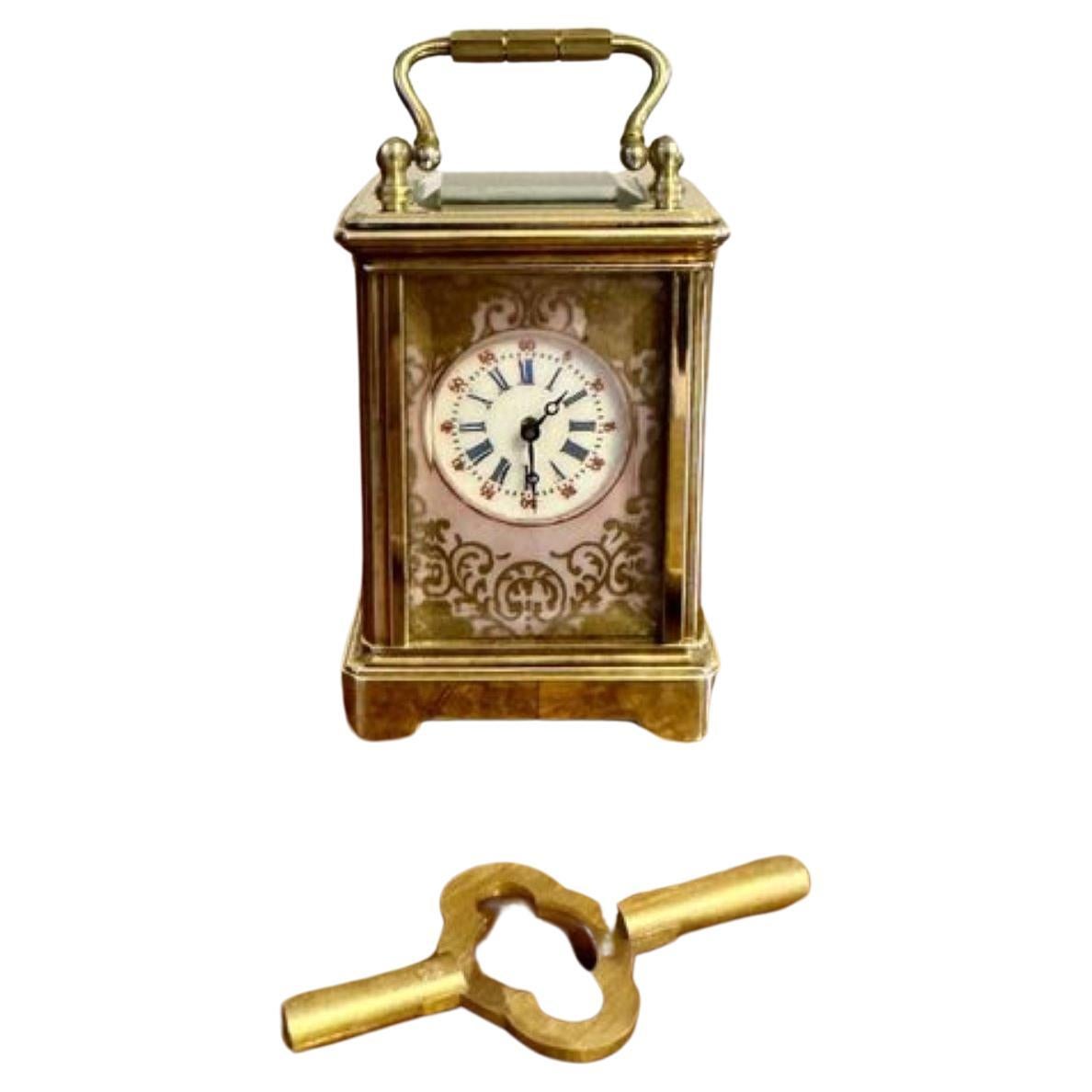 Fantastic quality antique Edwardian miniature carriage clock